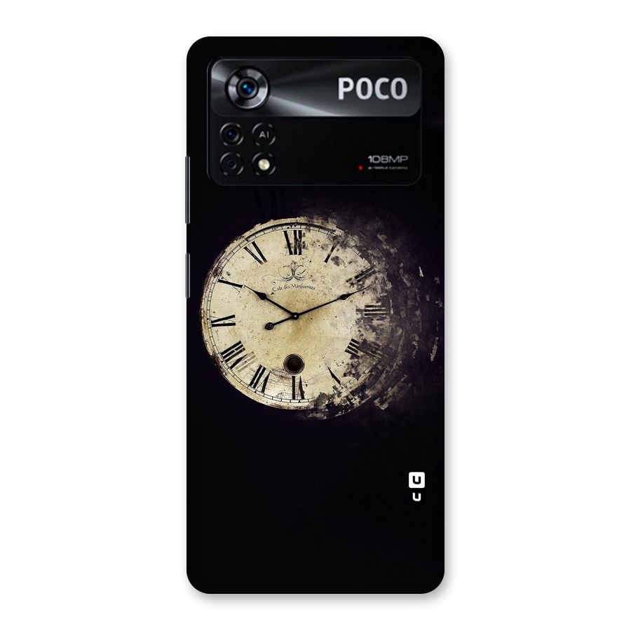 Fading Clock Back Case for Poco X4 Pro 5G