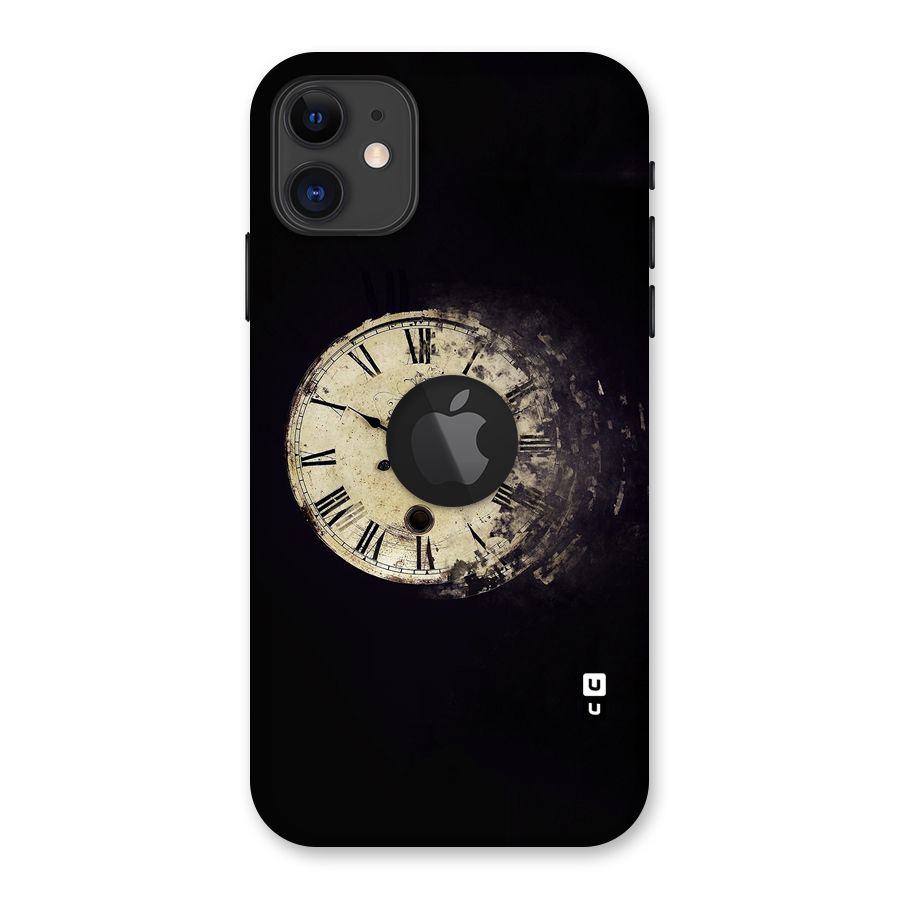 Fading Clock Back Case for iPhone 11 Logo Cut