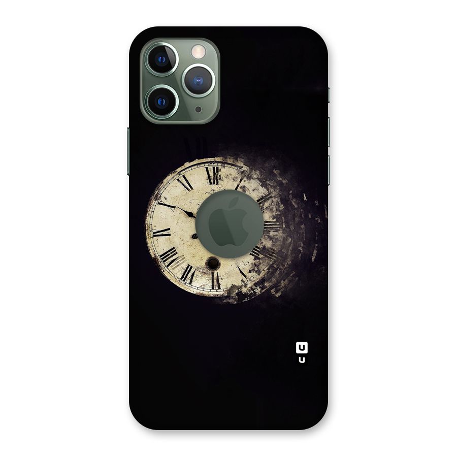 Fading Clock Back Case for iPhone 11 Pro Logo  Cut