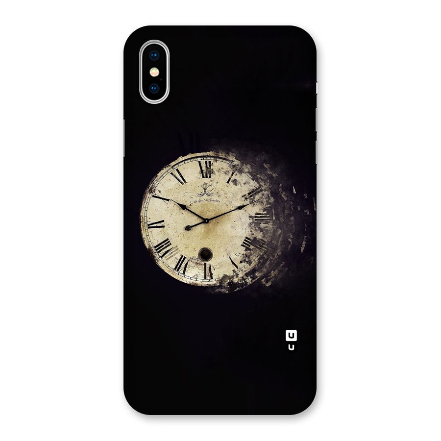 Fading Clock Back Case for iPhone XS