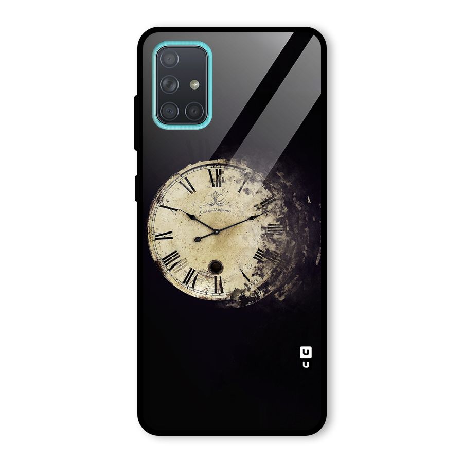 Fading Clock Glass Back Case for Galaxy A71