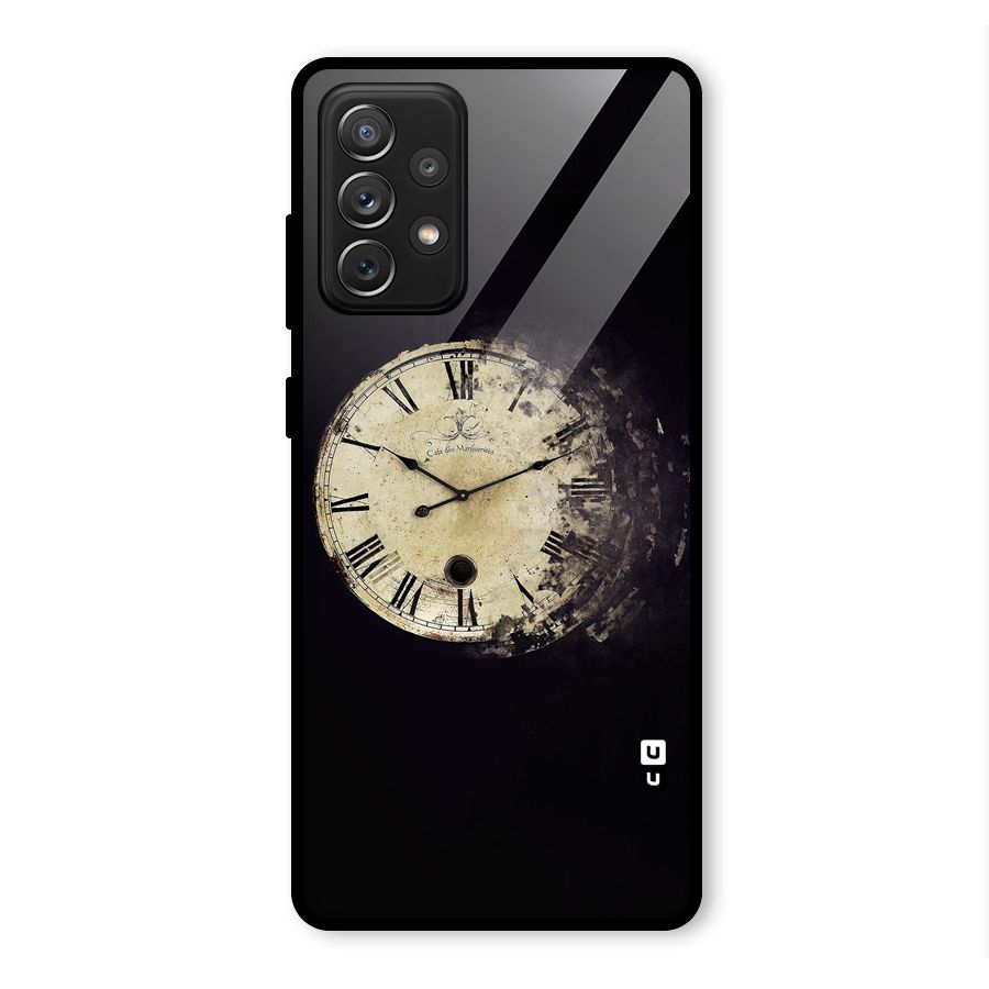 Fading Clock Glass Back Case for Galaxy A72