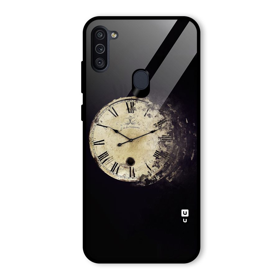 Fading Clock Glass Back Case for Galaxy M11