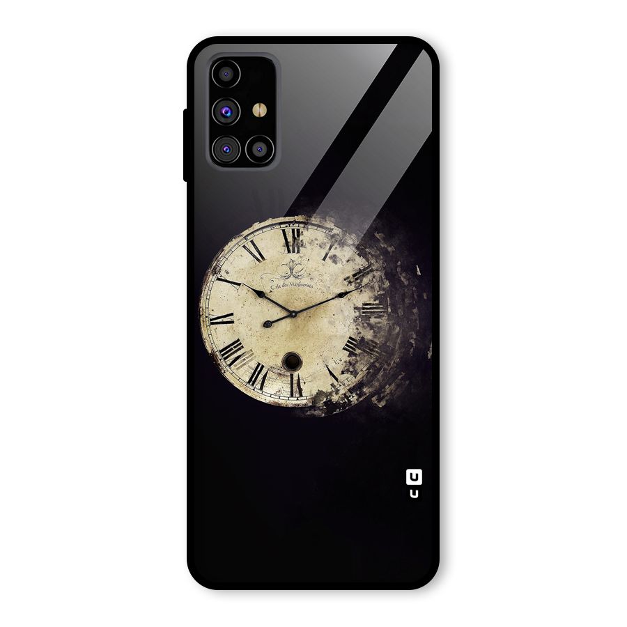 Fading Clock Glass Back Case for Galaxy M31s