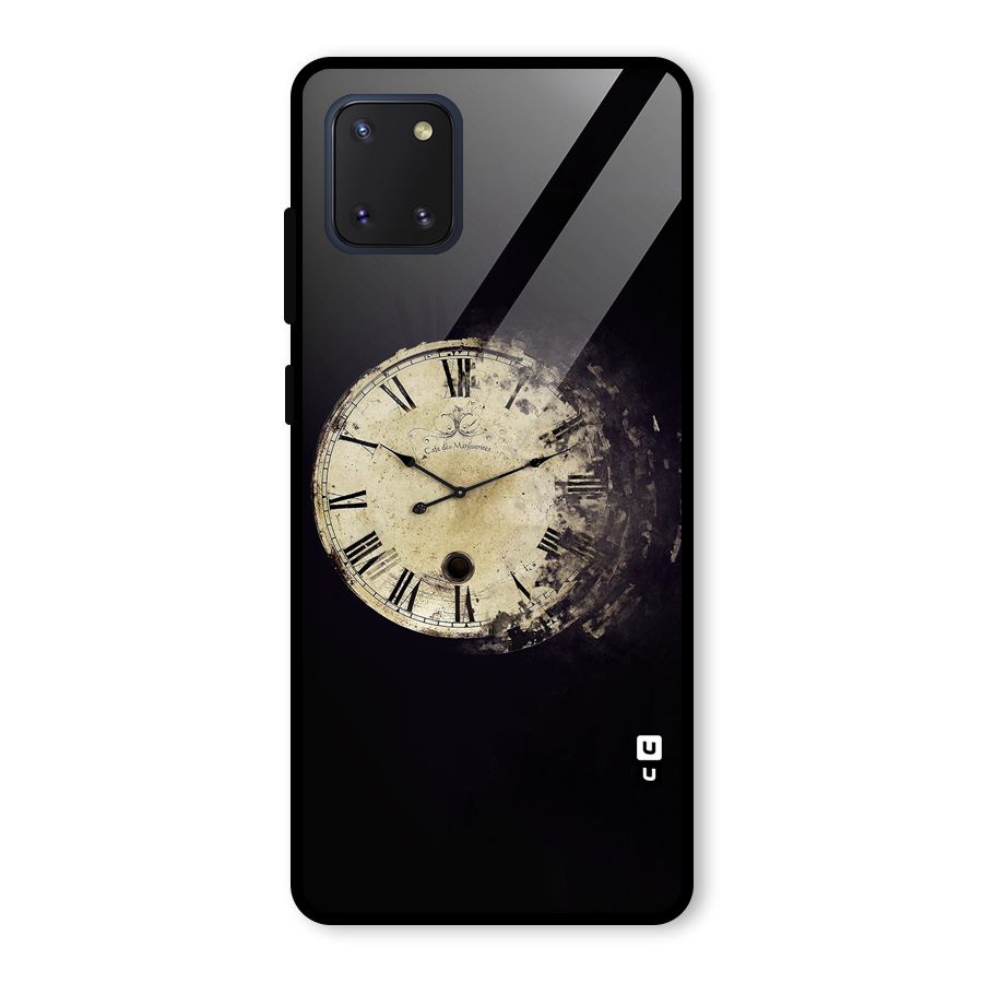 Fading Clock Glass Back Case for Galaxy Note 10 Lite