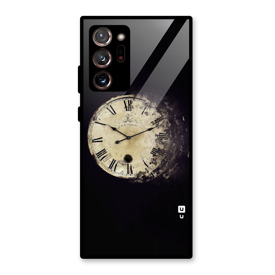 Fading Clock Glass Back Case for Galaxy Note 20 Ultra