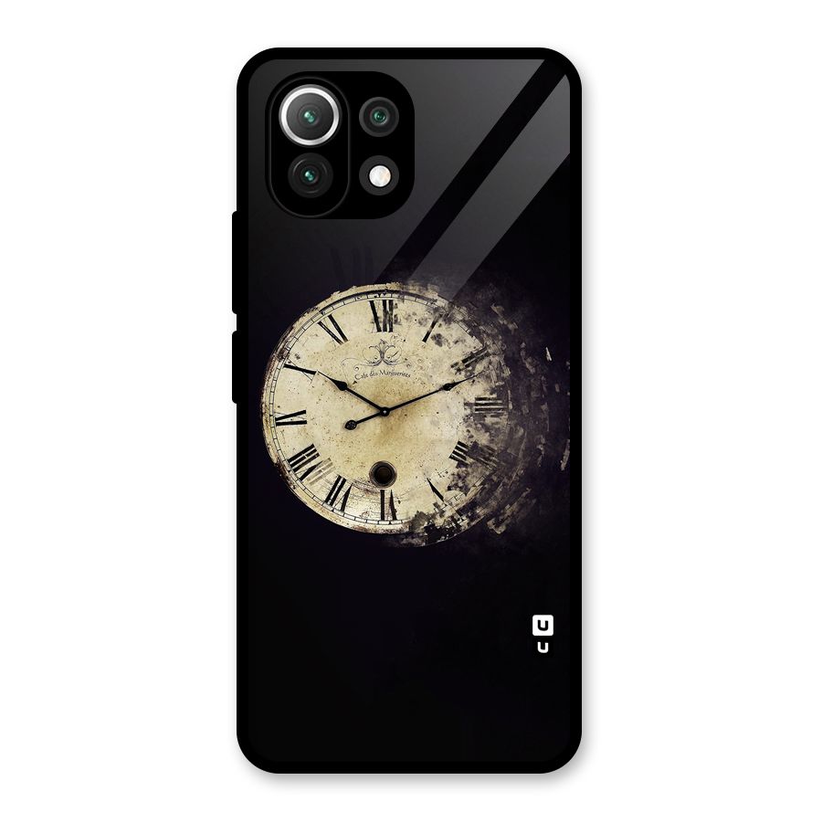 Fading Clock Glass Back Case for Mi 11 Lite