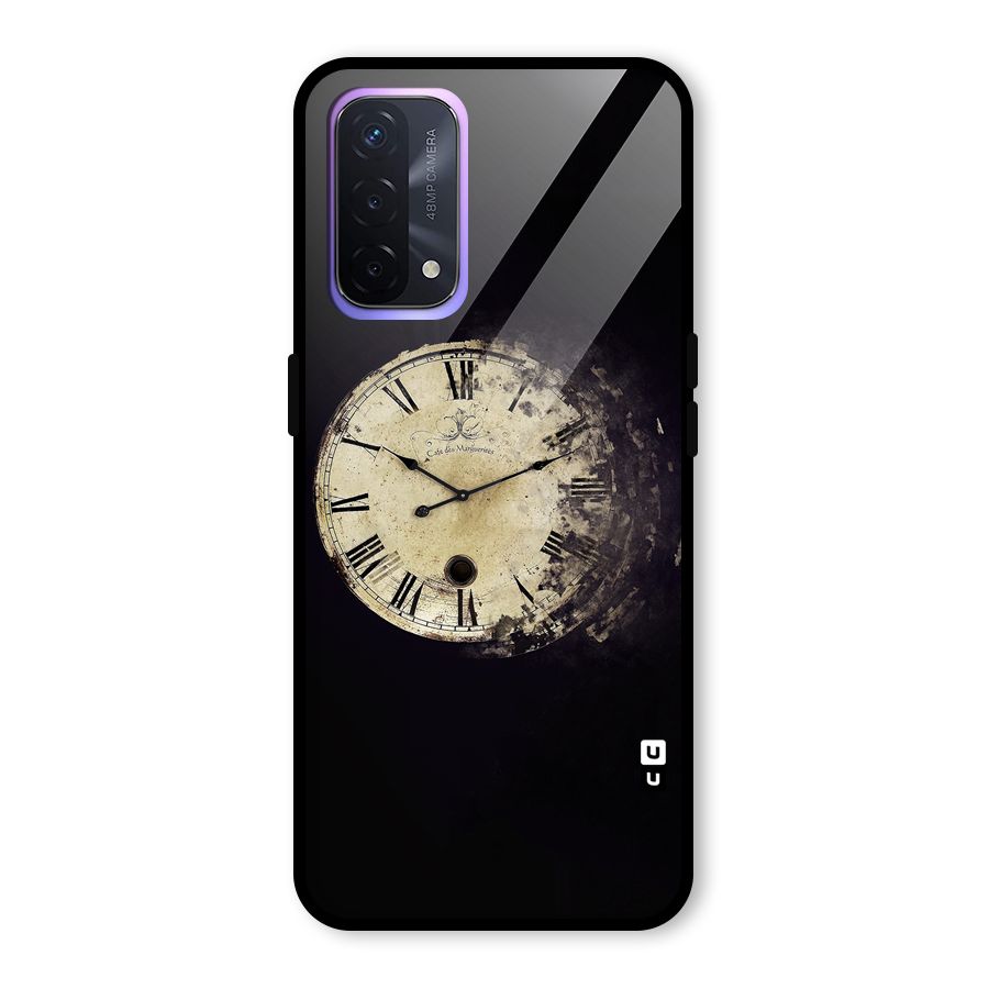 Fading Clock Glass Back Case for Oppo A74 5G
