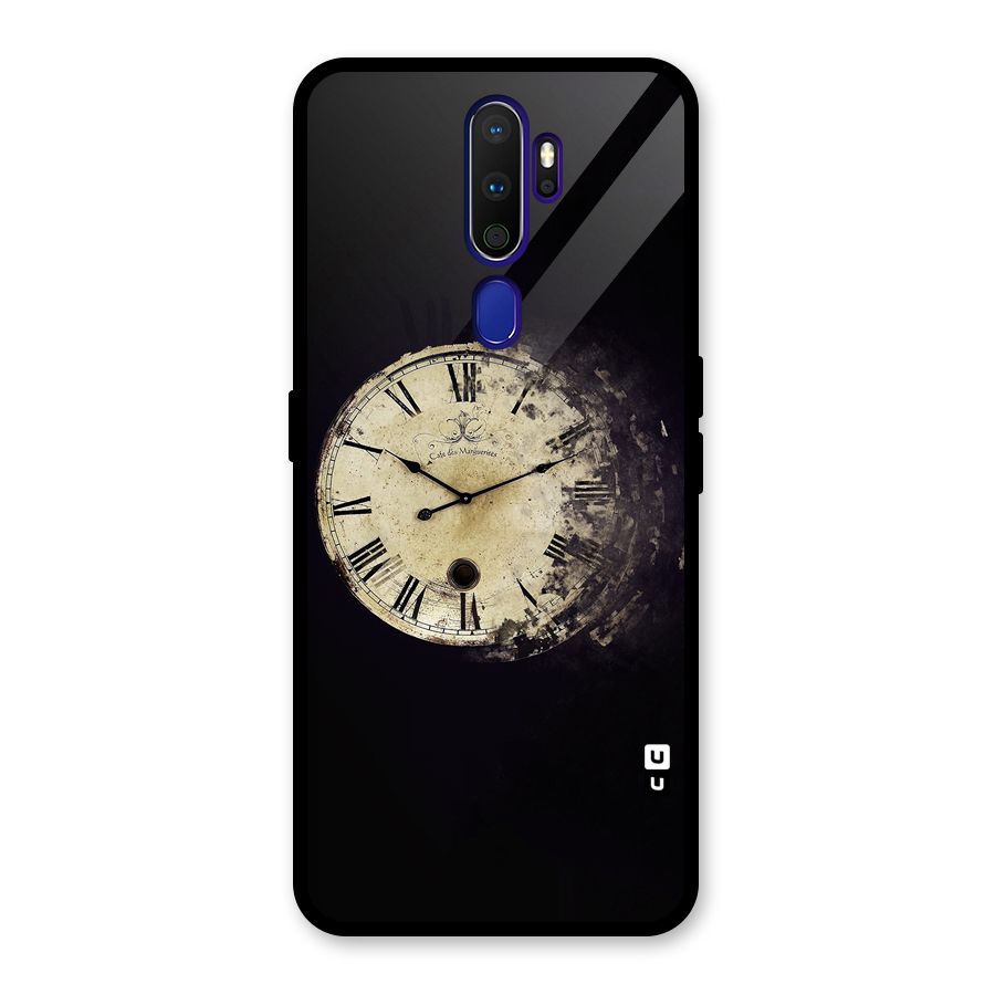 Fading Clock Glass Back Case for Oppo A9 (2020)