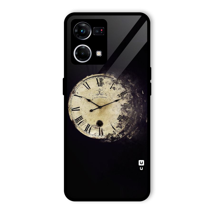 Fading Clock Glass Back Case for Oppo F21 Pro 5G