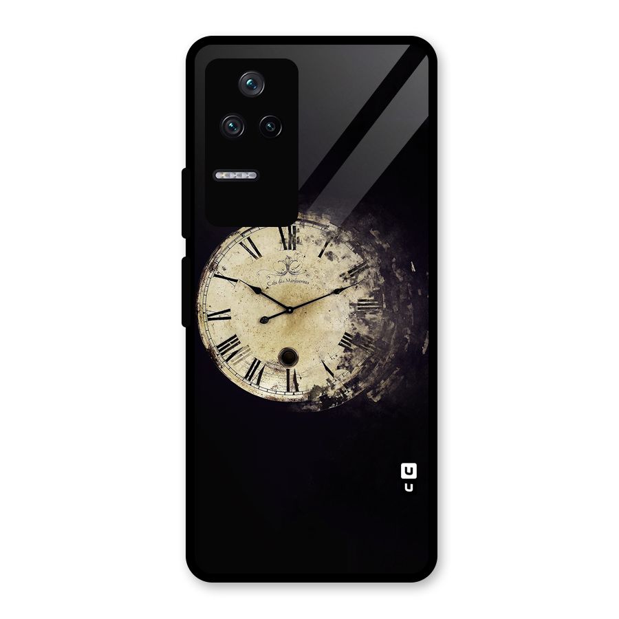 Fading Clock Glass Back Case for Poco F4 5G