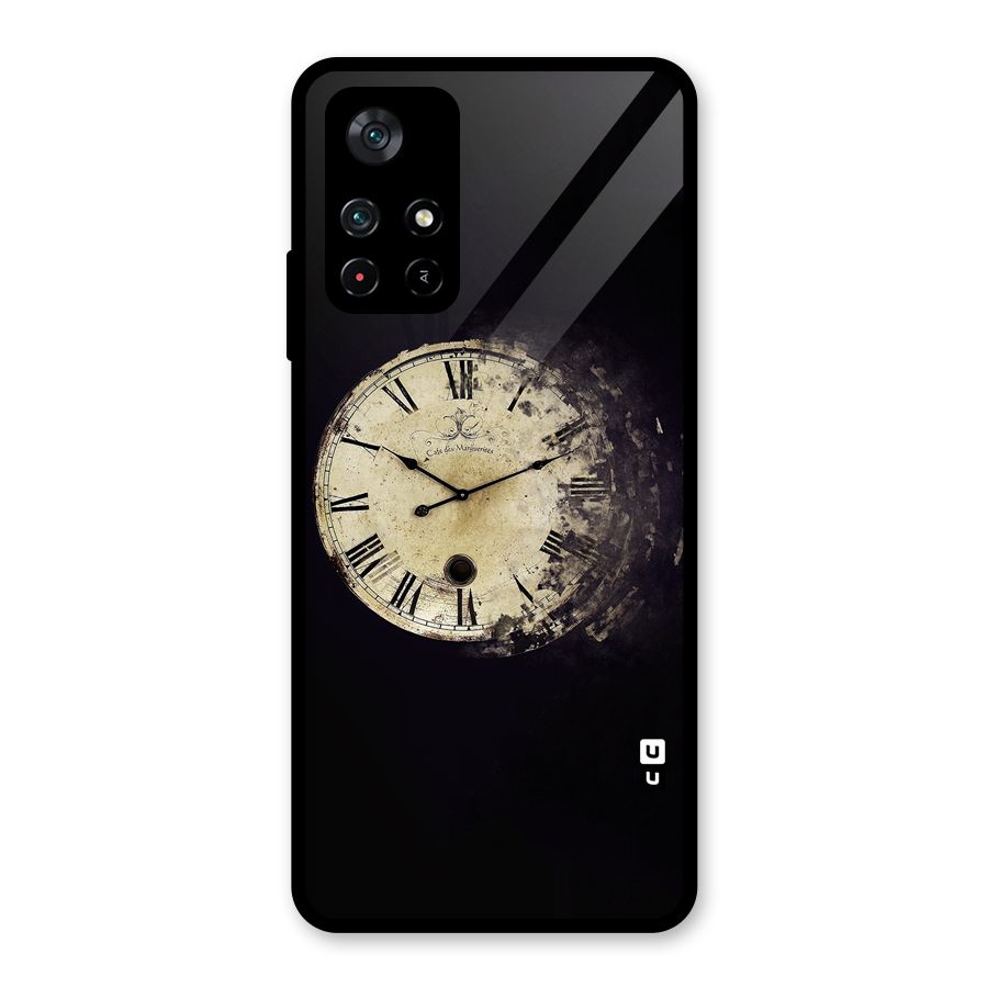 Fading Clock Glass Back Case for Poco M4 Pro 5G