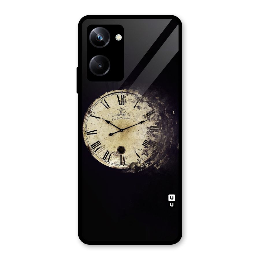 Fading Clock Glass Back Case for Realme 10 Pro