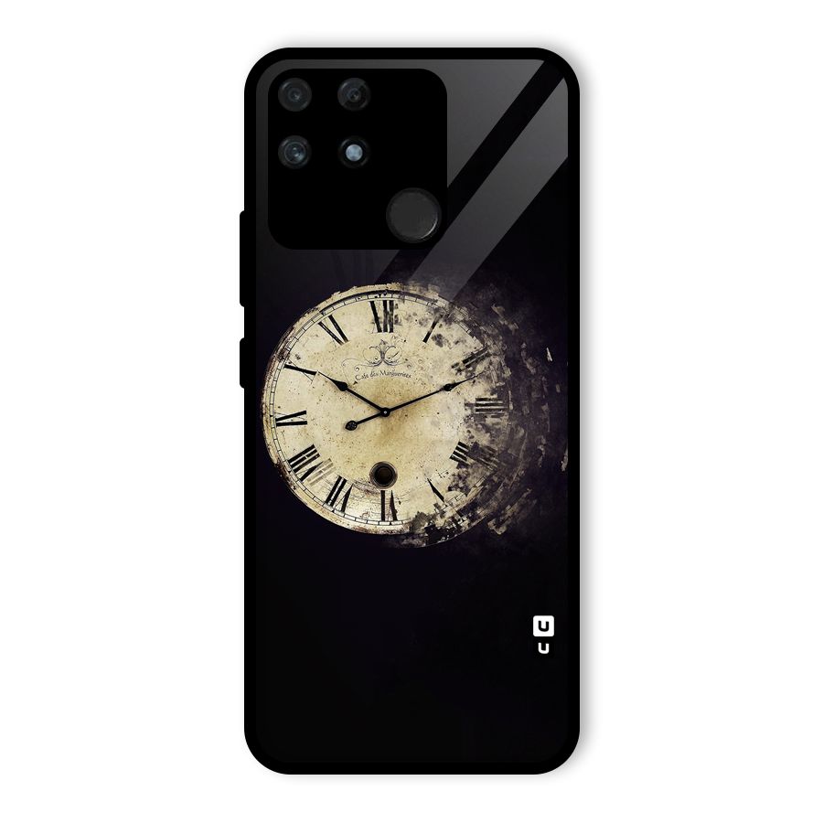 Fading Clock Glass Back Case for Realme Narzo 50A