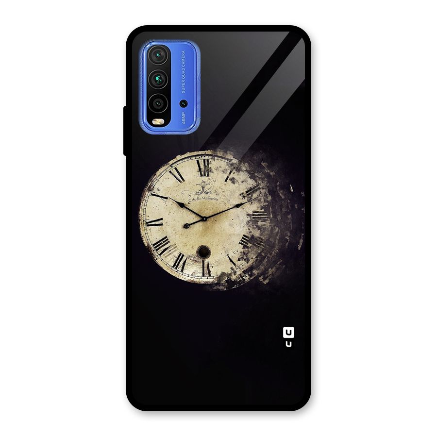 Fading Clock Glass Back Case for Redmi 9 Power