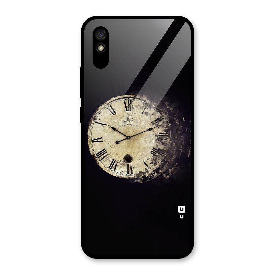 Fading Clock Glass Back Case for Redmi 9i