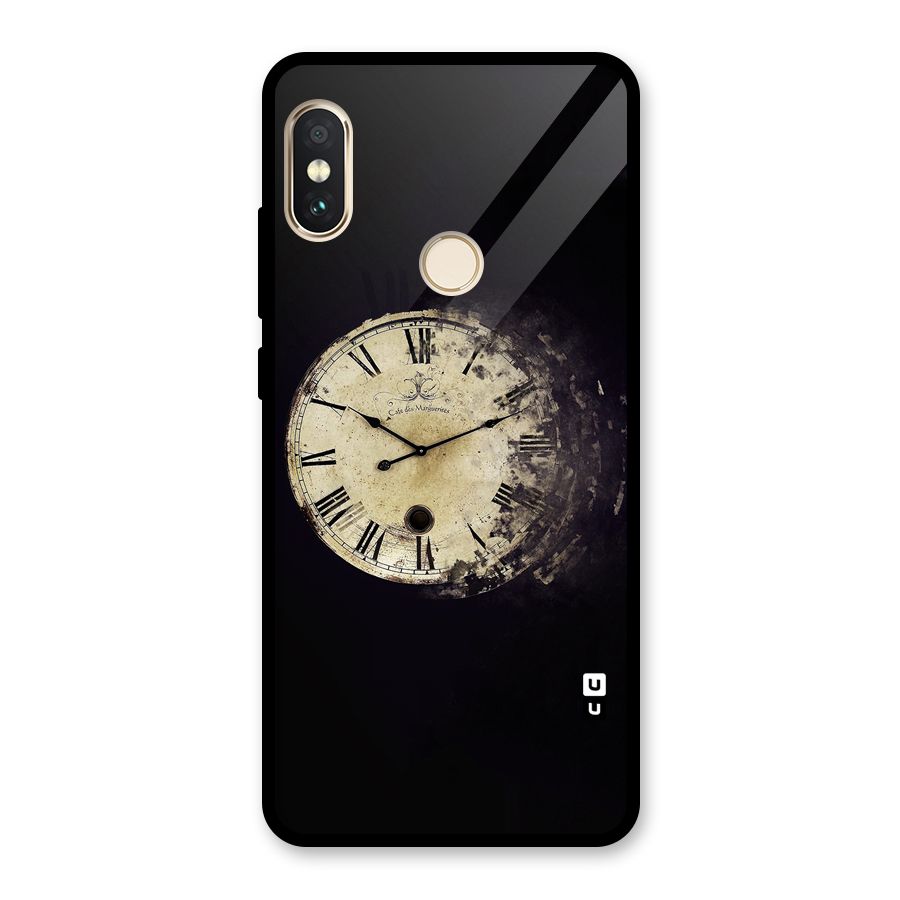 Fading Clock Glass Back Case for Redmi Note 5 Pro