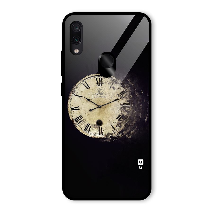 Fading Clock Glass Back Case for Redmi Note 7 Pro