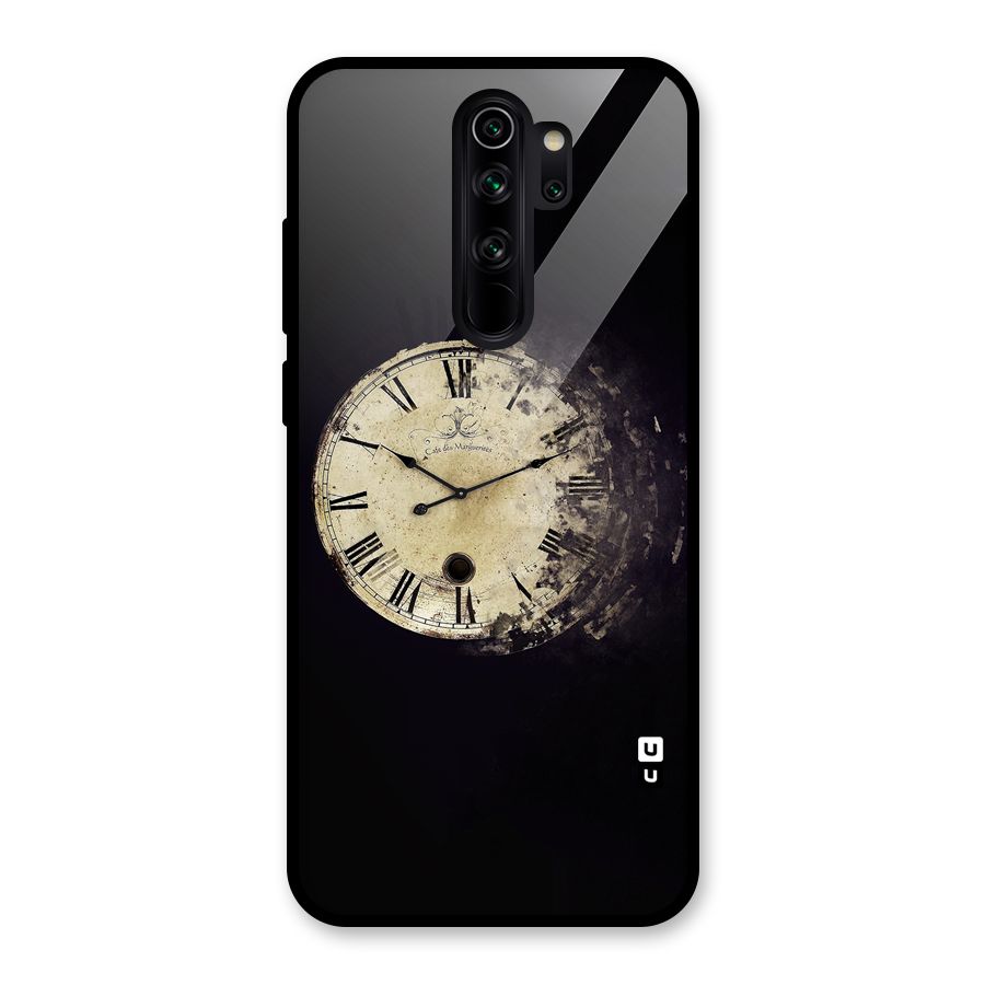 Fading Clock Glass Back Case for Redmi Note 8 Pro