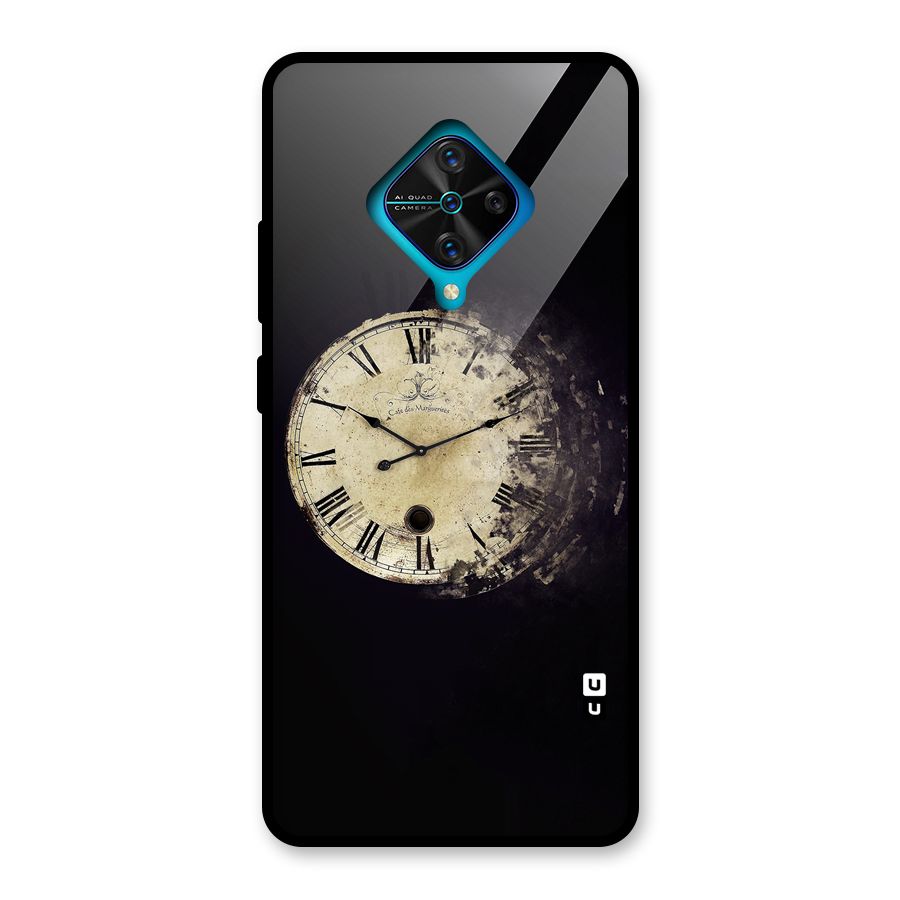 Fading Clock Glass Back Case for Vivo S1 Pro