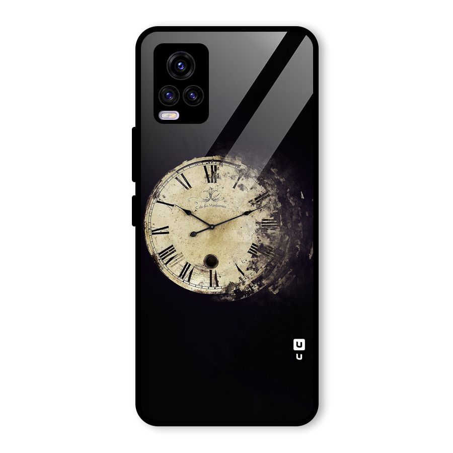 Fading Clock Glass Back Case for Vivo V20