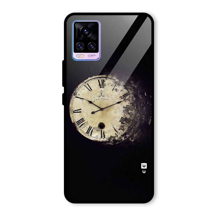Fading Clock Glass Back Case for Vivo V20 Pro