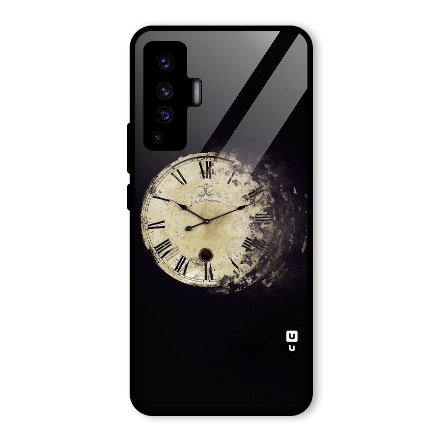 Fading Clock Glass Back Case for Vivo X50