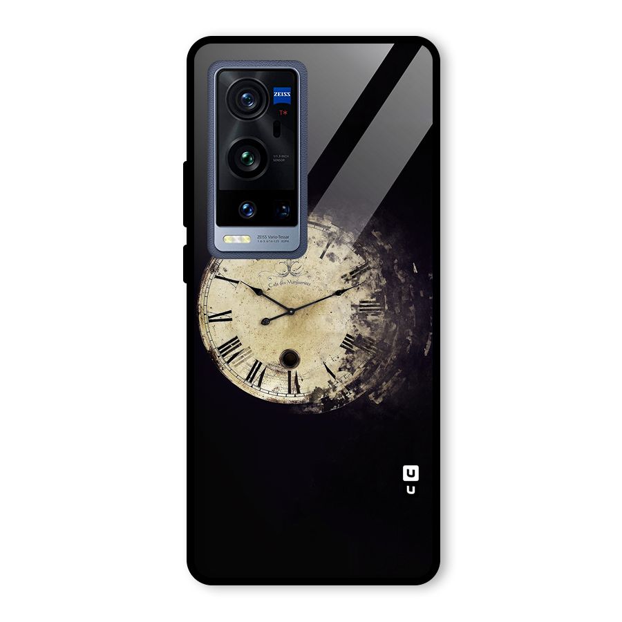 Fading Clock Glass Back Case for Vivo X60 Pro Plus