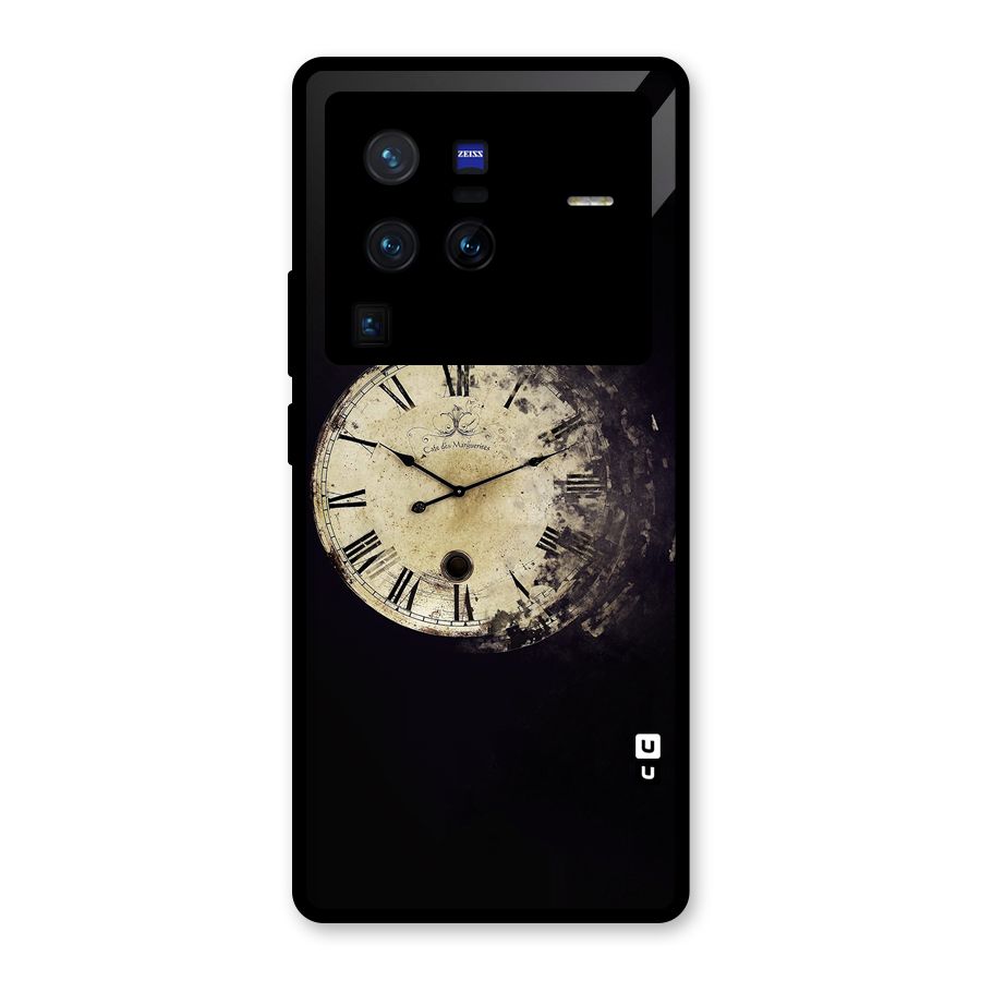 Fading Clock Glass Back Case for Vivo X80 Pro