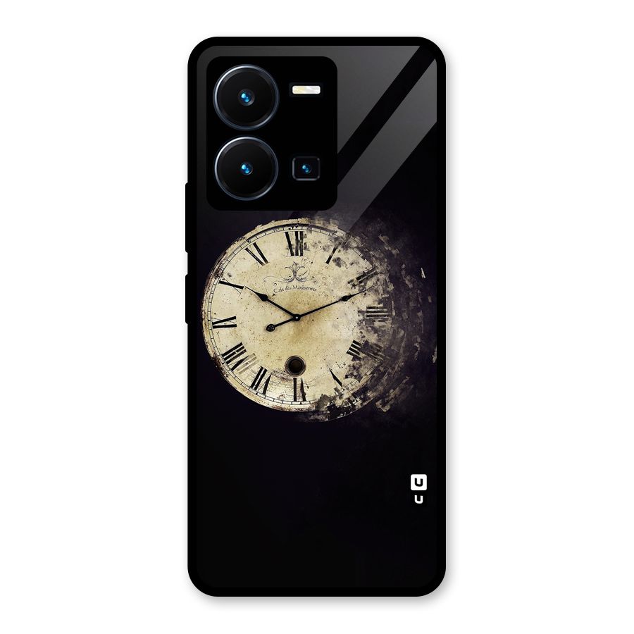 Fading Clock Glass Back Case for Vivo Y35