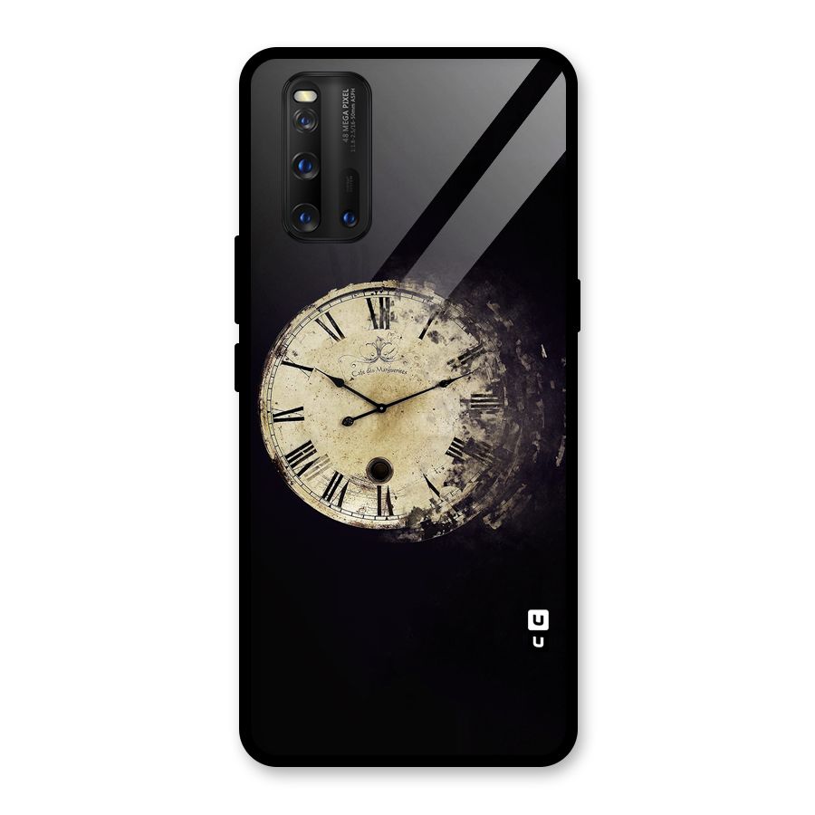 Fading Clock Glass Back Case for Vivo iQOO 3