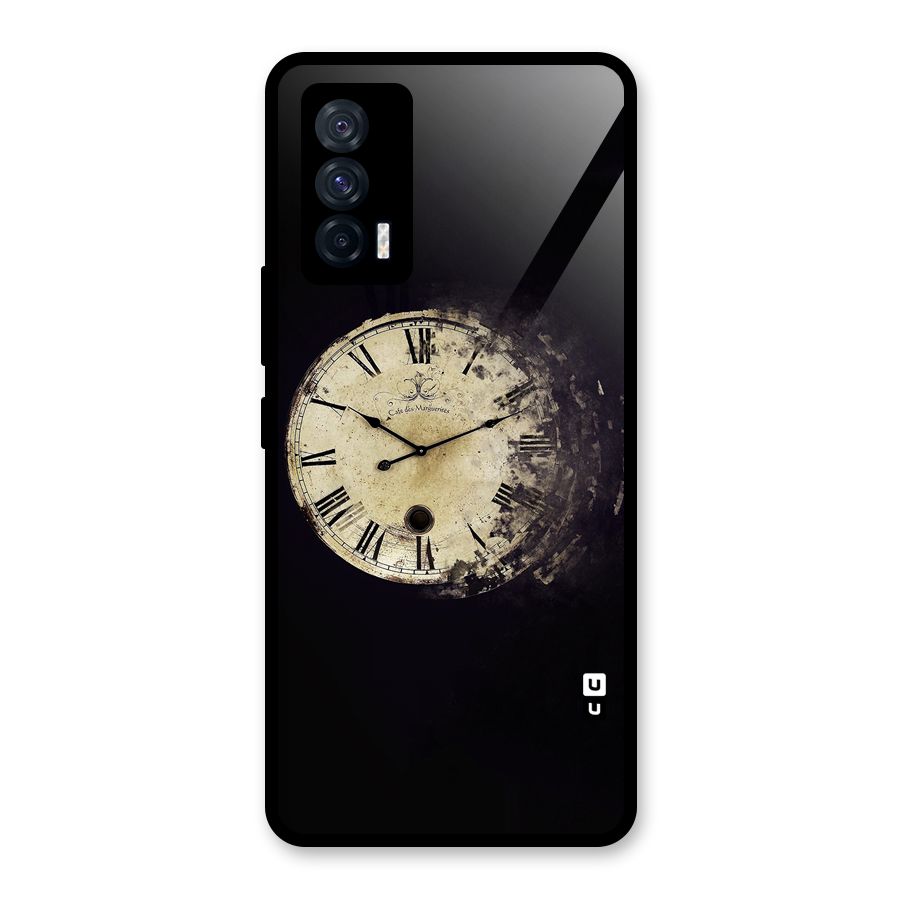 Fading Clock Glass Back Case for Vivo iQOO 7 5G