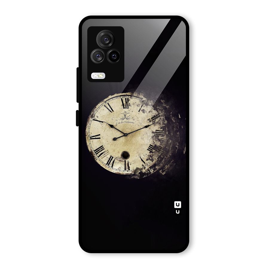 Fading Clock Glass Back Case for Vivo iQOO 7 Legend 5G