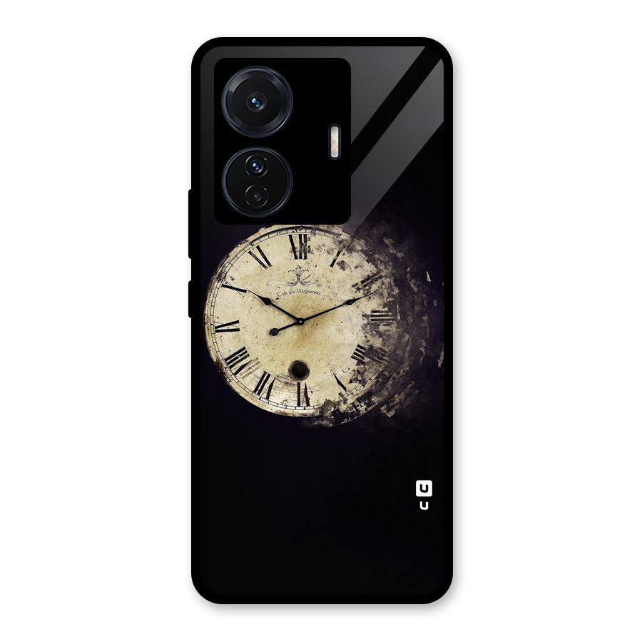 Fading Clock Glass Back Case for Vivo iQOO Z6 Pro