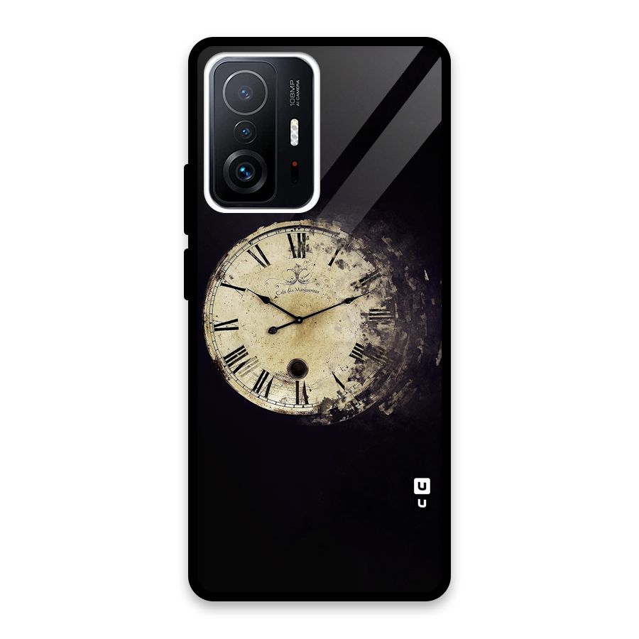 Fading Clock Glass Back Case for Xiaomi 11T Pro