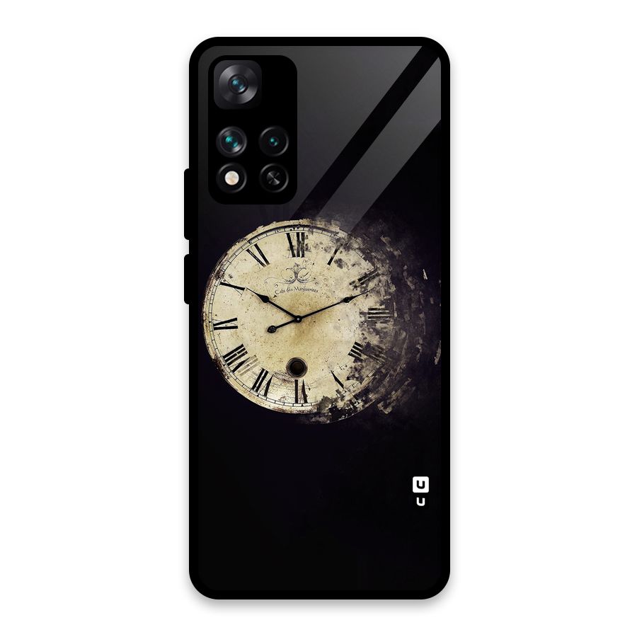 Fading Clock Glass Back Case for Xiaomi 11i HyperCharge 5G