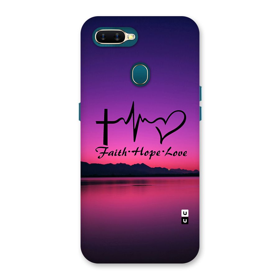 Faith Hope Love Evening Sky Back Case for Oppo A11k