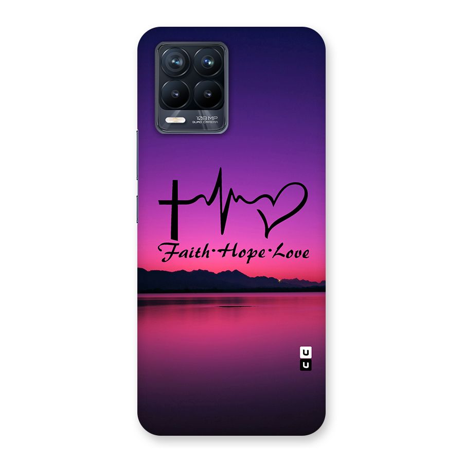 Faith Hope Love Evening Sky Back Case for Realme 8 Pro