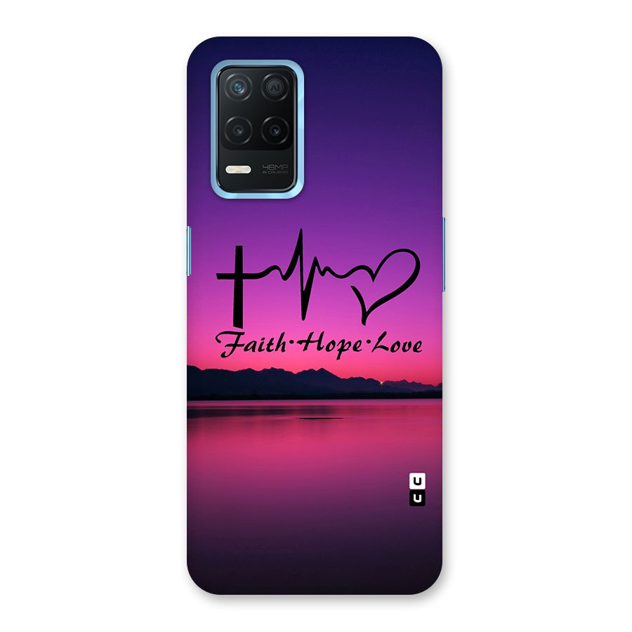 Faith Hope Love Evening Sky Back Case for Realme 8s 5G