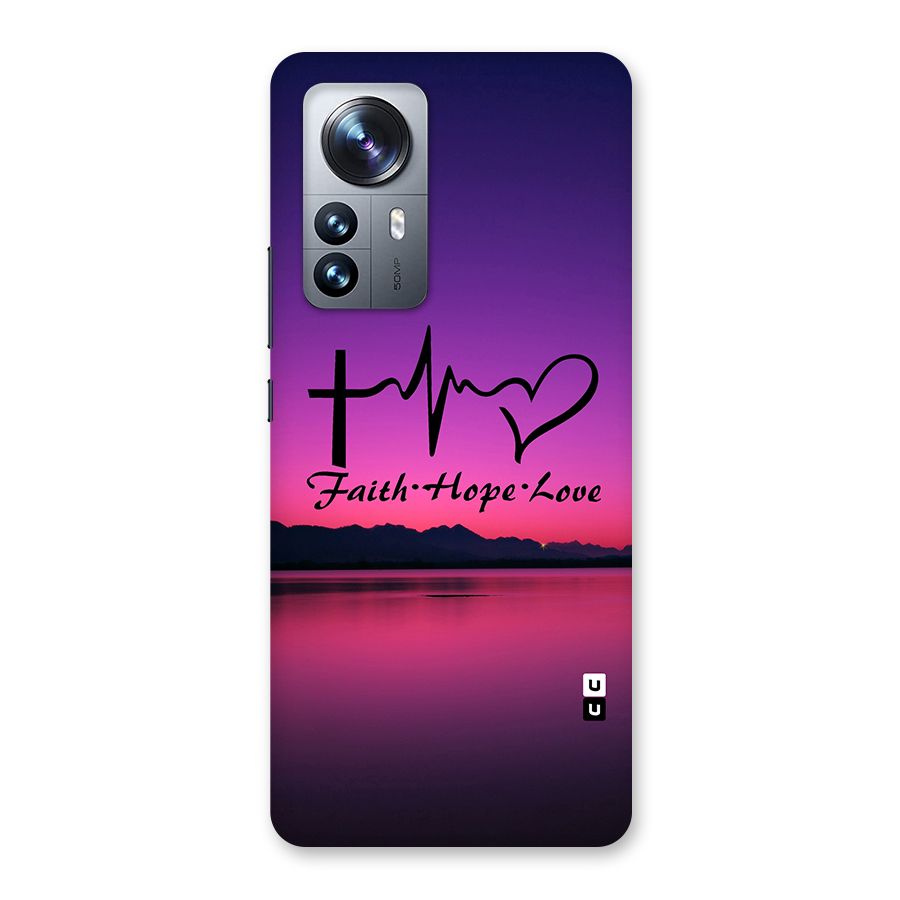 Faith Hope Love Evening Sky Back Case for Xiaomi 12 Pro