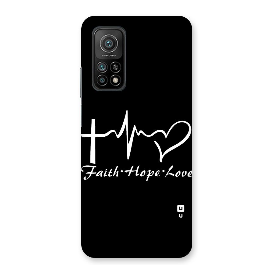 Faith Hope Love Heart Sign Back Case for Mi 10T 5G