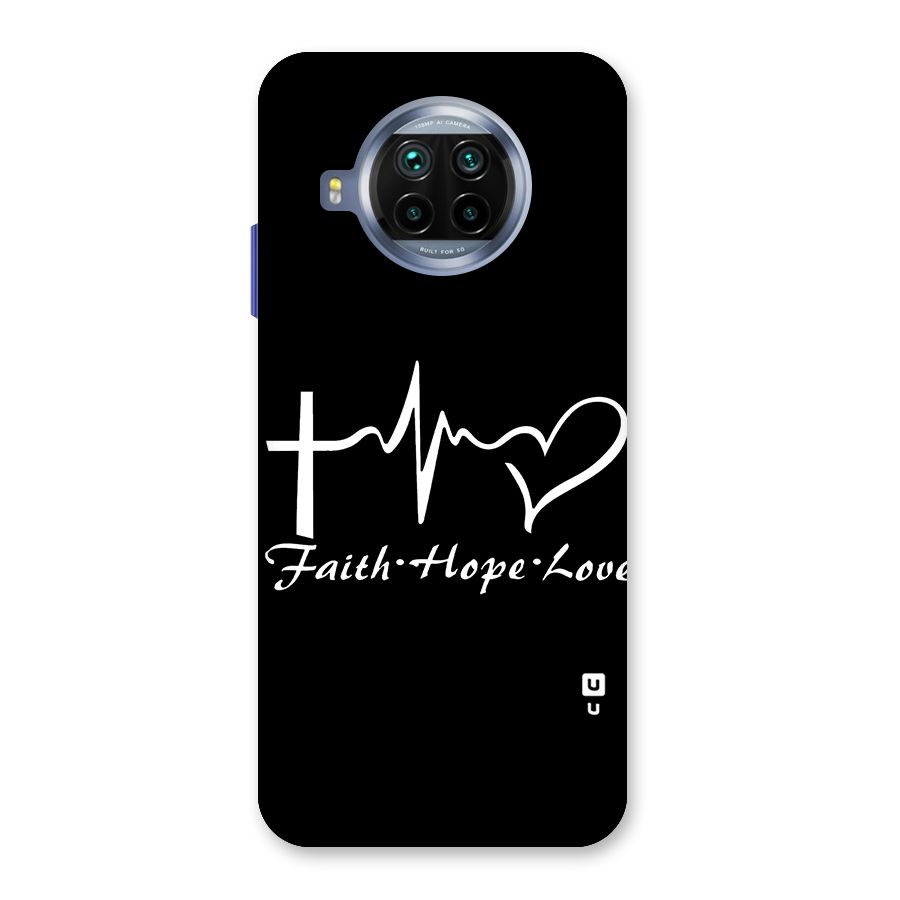 Faith Hope Love Heart Sign Back Case for Mi 10i