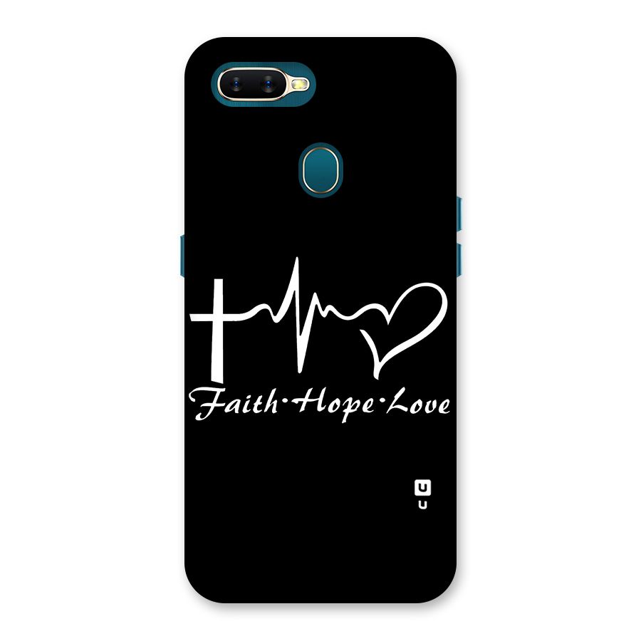 Faith Hope Love Heart Sign Back Case for Oppo A11k