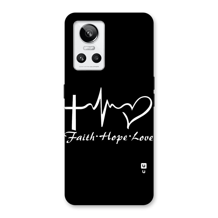 Faith Hope Love Heart Sign Back Case for Realme GT Neo 3
