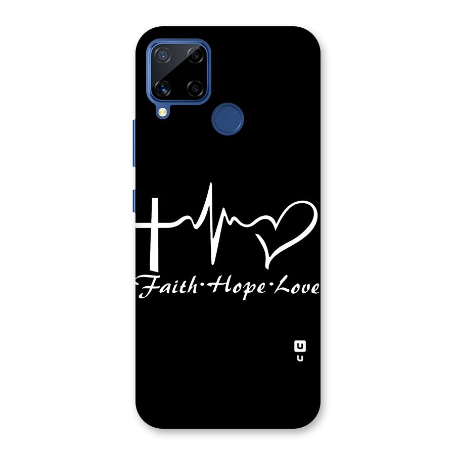 Faith Hope Love Heart Sign Back Case for Realme Narzo 30A