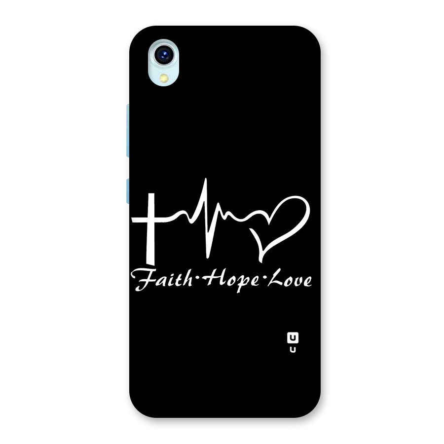 Faith Hope Love Heart Sign Back Case for Vivo Y1s