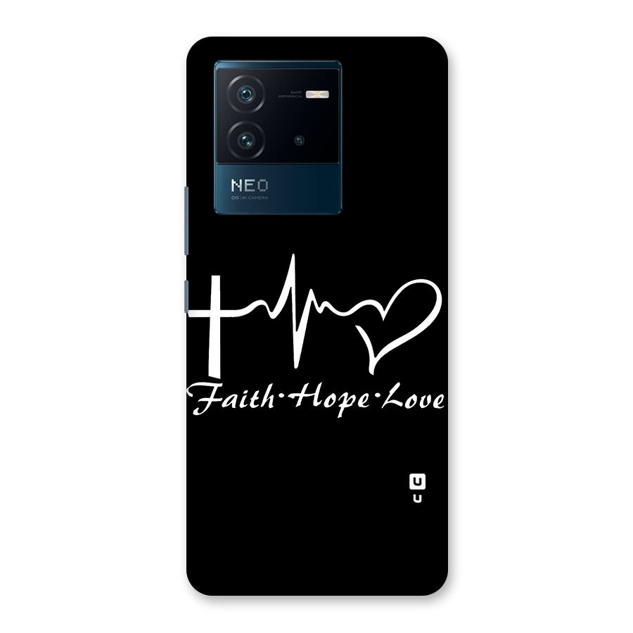 Faith Hope Love Heart Sign Back Case for Vivo iQOO Neo 6 5G