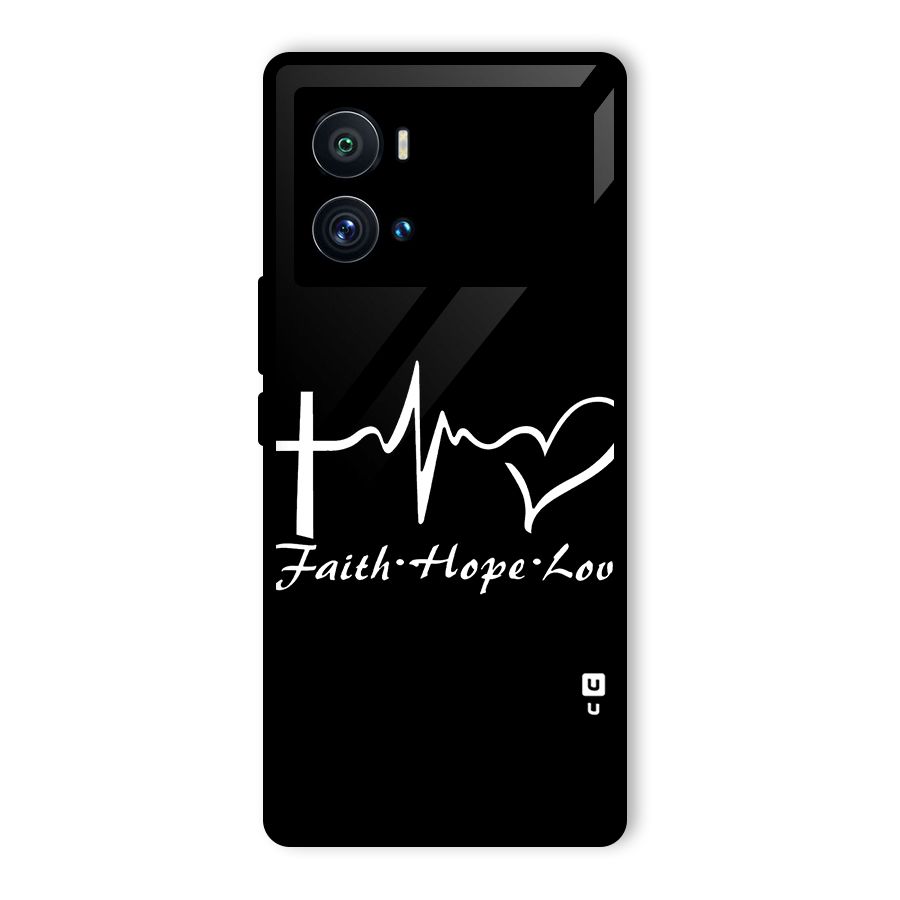 Faith Hope Love Heart Sign Glass Back Case for Vivo iQOO 9 Pro