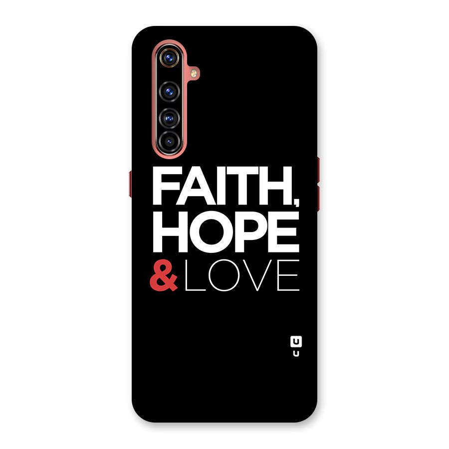 Faith Hope and Love Typography Back Case for Realme X50 Pro