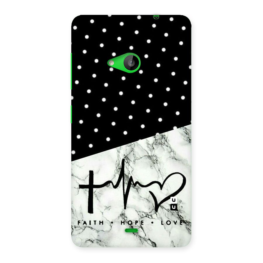 Faith Love Back Case for Lumia 535